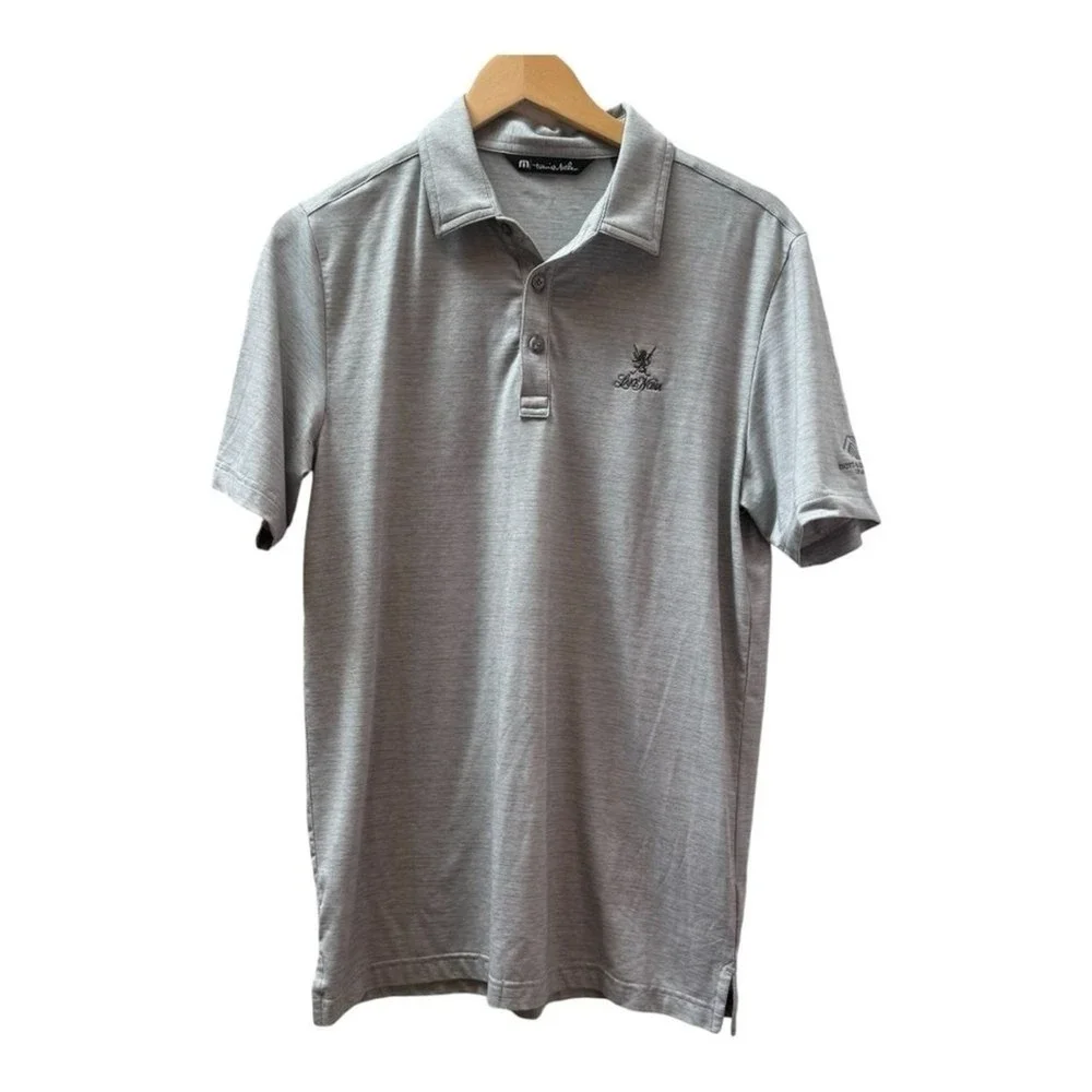 TravisMathew Mens Lake Nona Boys & Girls Club Polo Shirt Grey Medium Heathered